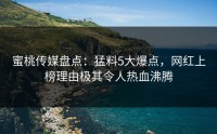 蜜桃传媒盘点：猛料5大爆点，网红上榜理由极其令人热血沸腾